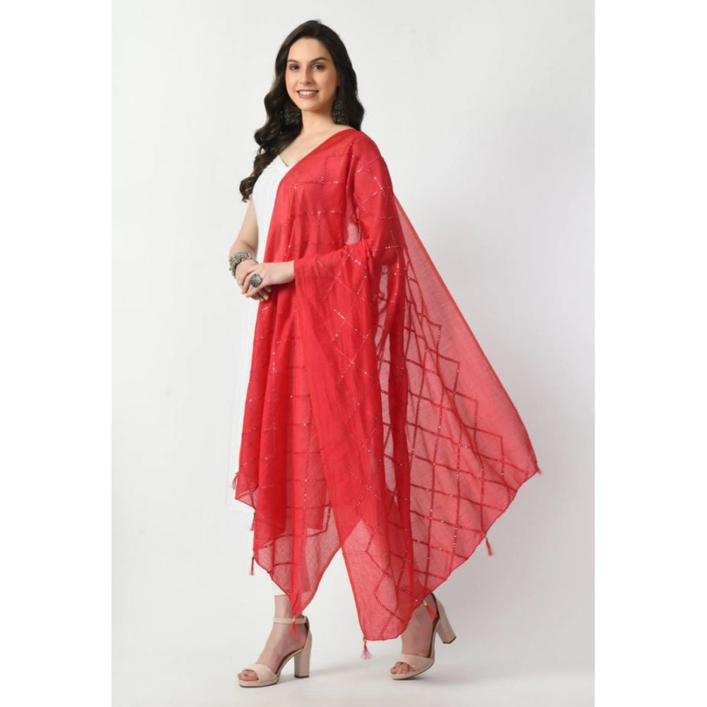 Women's Chanderi Self Design Dupatta · 1064