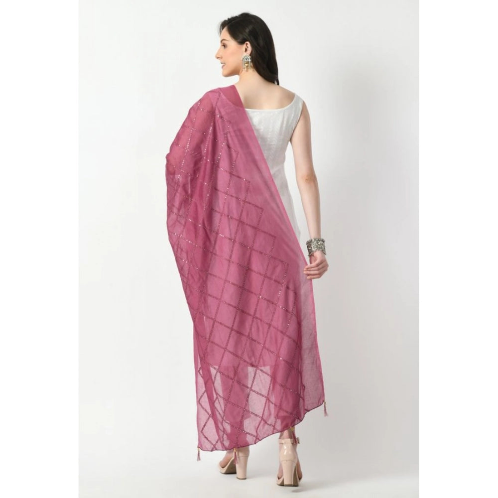 Women's Chanderi Self Design Dupatta · 1063