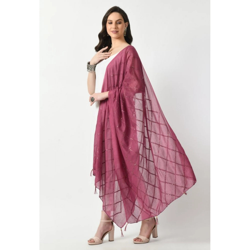 Women's Chanderi Self Design Dupatta · 1063