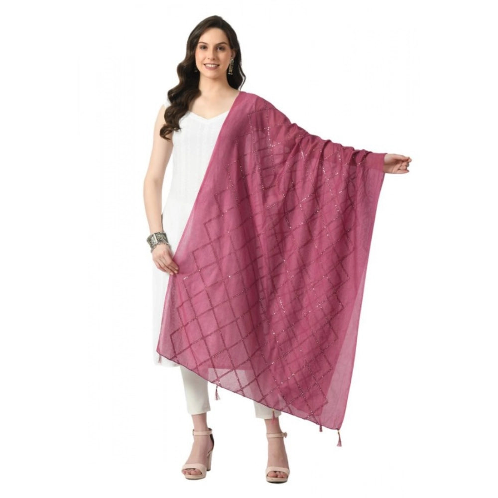 Women's Chanderi Self Design Dupatta · 1063