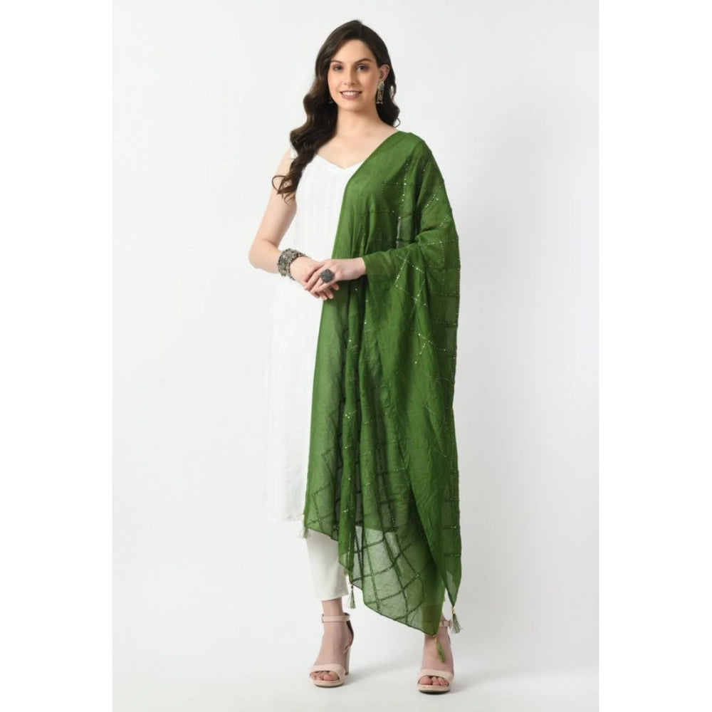Women's Chanderi Self Design Dupatta · 1062