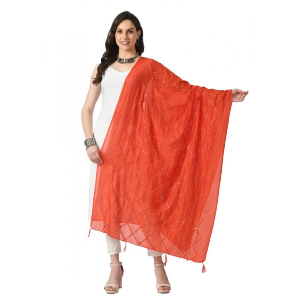 Women's Chanderi Self Design Dupatta · 1059