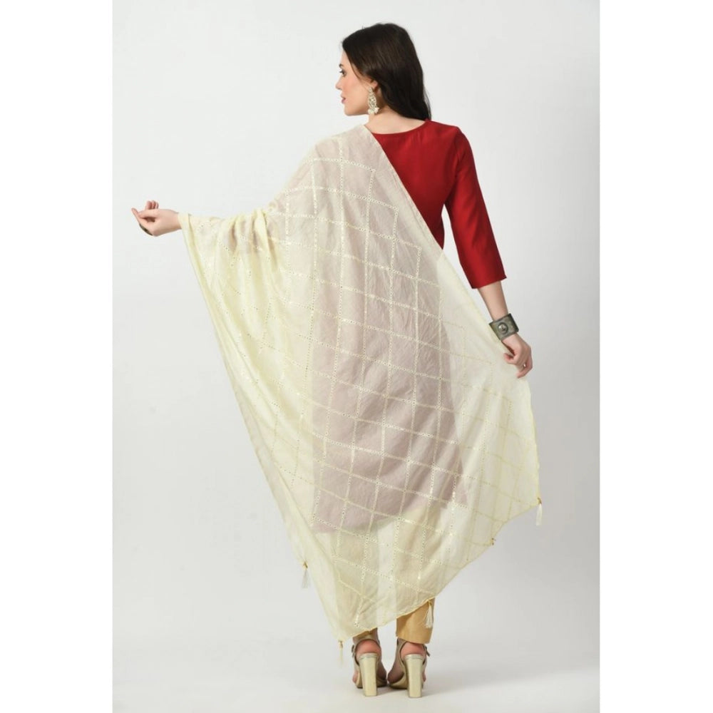 Women's Chanderi Self Design Dupatta · 1058