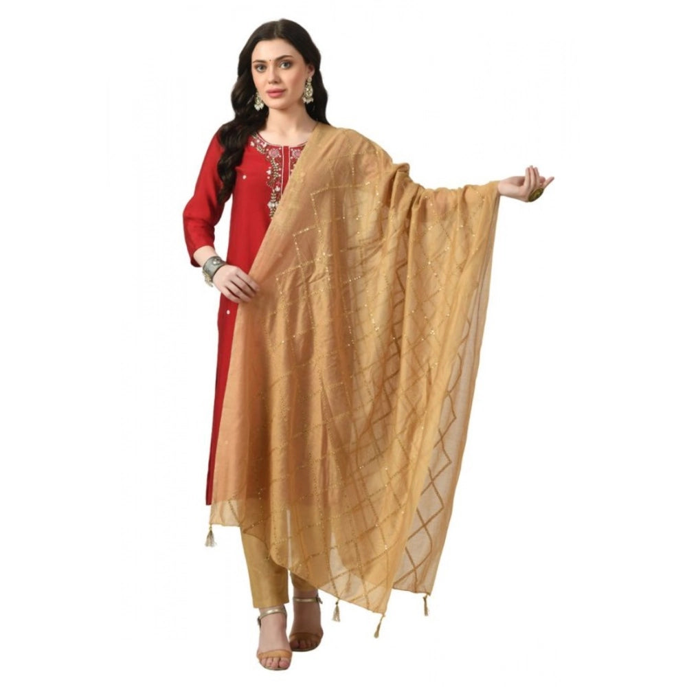 Women's Chanderi Self Design Dupatta · 1053