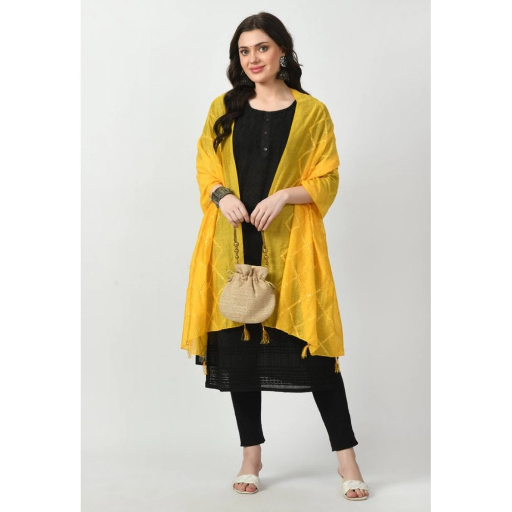 Women's Chanderi Self Design Dupatta · 1055