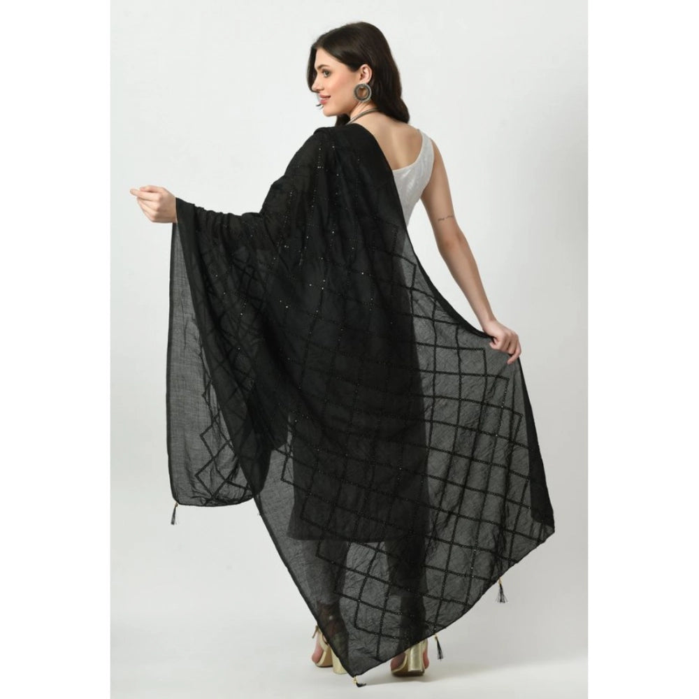 Women's Chanderi Self Design Dupatta · 1049