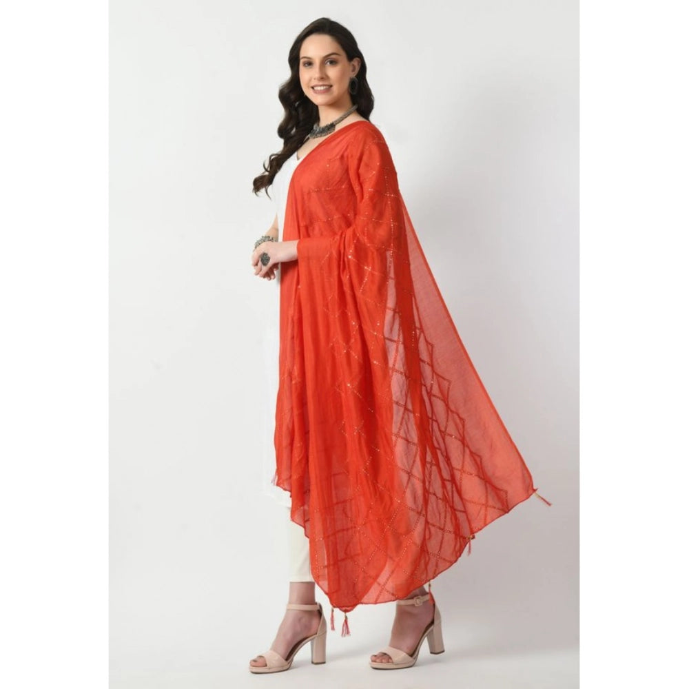 Women's Chanderi Self Design Dupatta · 1059