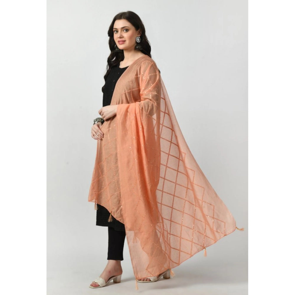 Women's Chanderi Self Design Dupatta · 1054