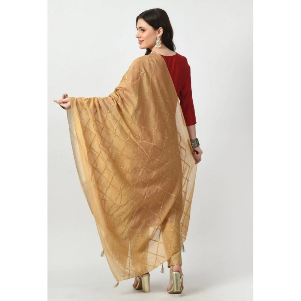 Women's Chanderi Self Design Dupatta · 1053