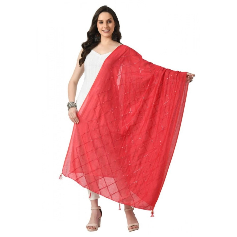 Women's Chanderi Self Design Dupatta · 1064