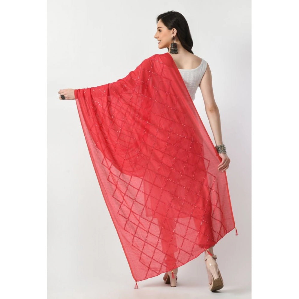 Women's Chanderi Self Design Dupatta · 1064