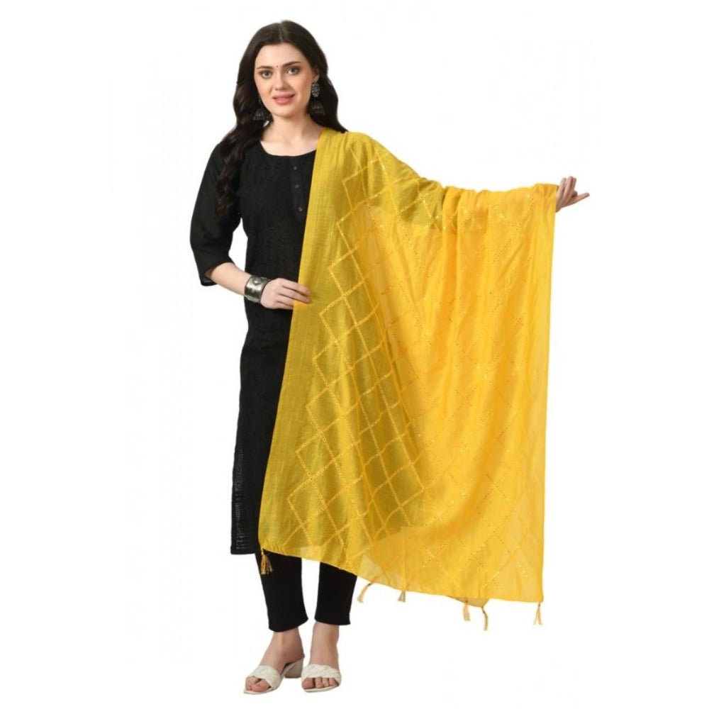 Women's Chanderi Self Design Dupatta · 1055