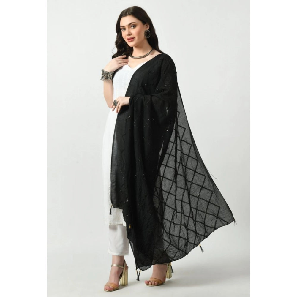 Women's Chanderi Self Design Dupatta · 1049
