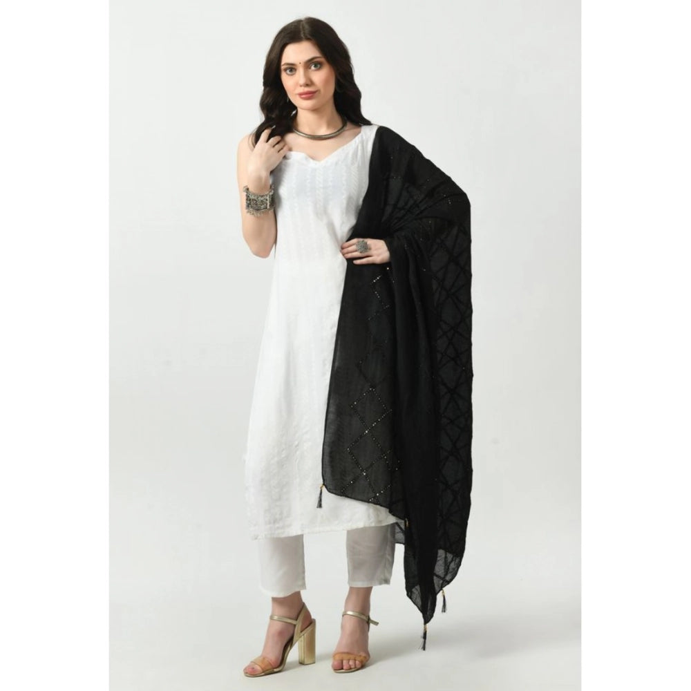 Women's Chanderi Self Design Dupatta · 1049