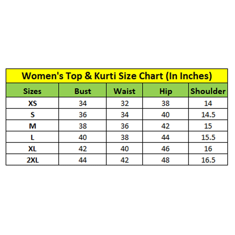 Women's Georgette Embroidery 3-4th Sleeve Round Neck Kurti — Green