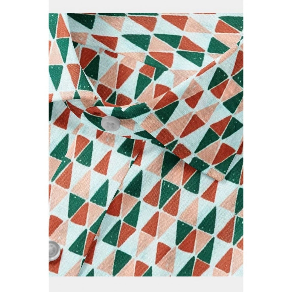 Men's Cotton Blended Printed Full Sleeve Shirt · 15_L