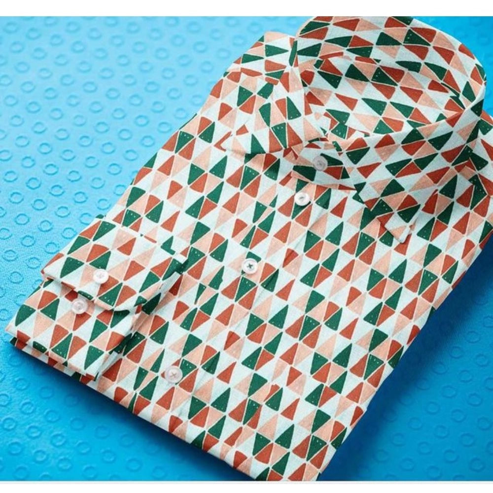 Men's Cotton Blended Printed Full Sleeve Shirt · 15_L