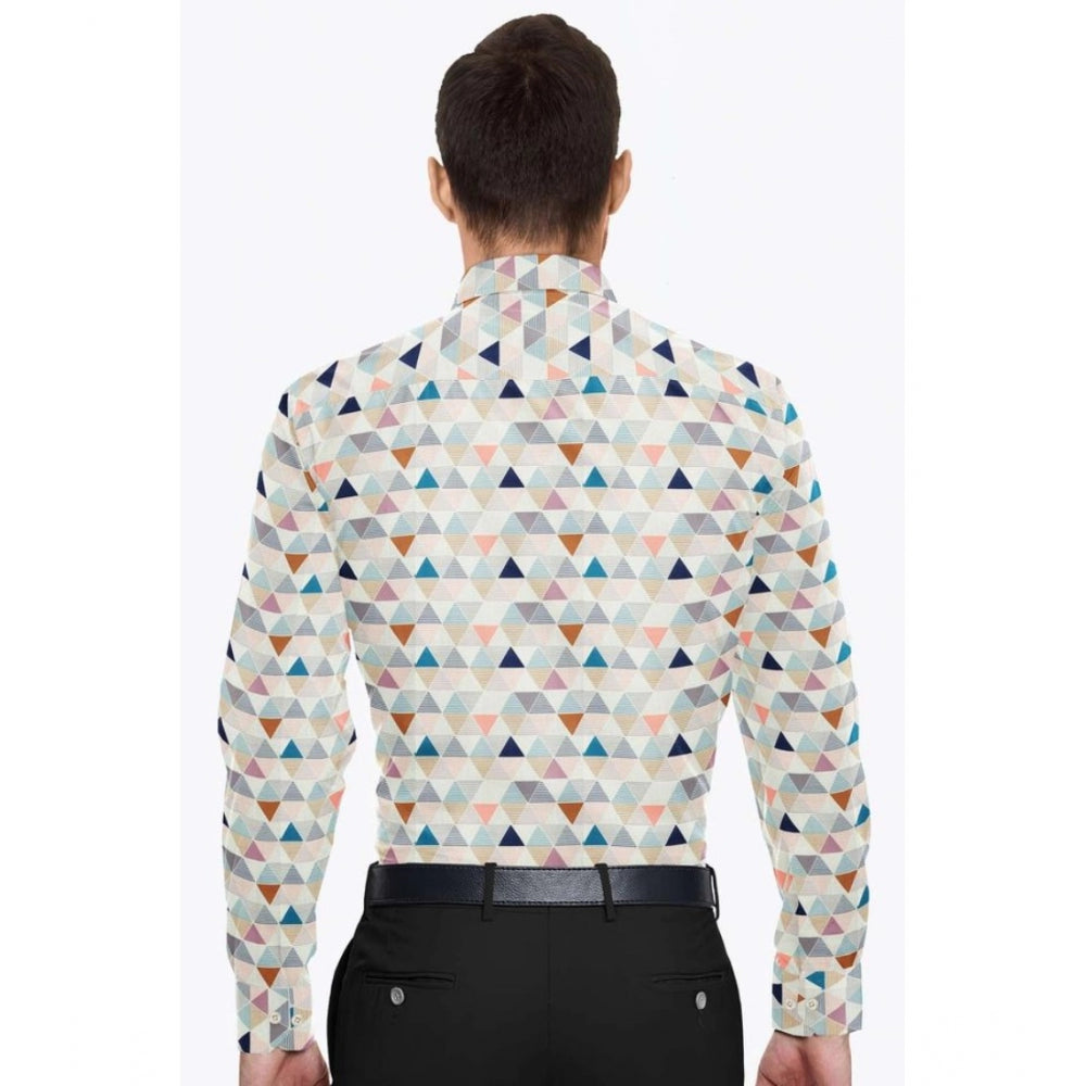 Men's Cotton Blended Printed Full Sleeve Shirt · _3_L