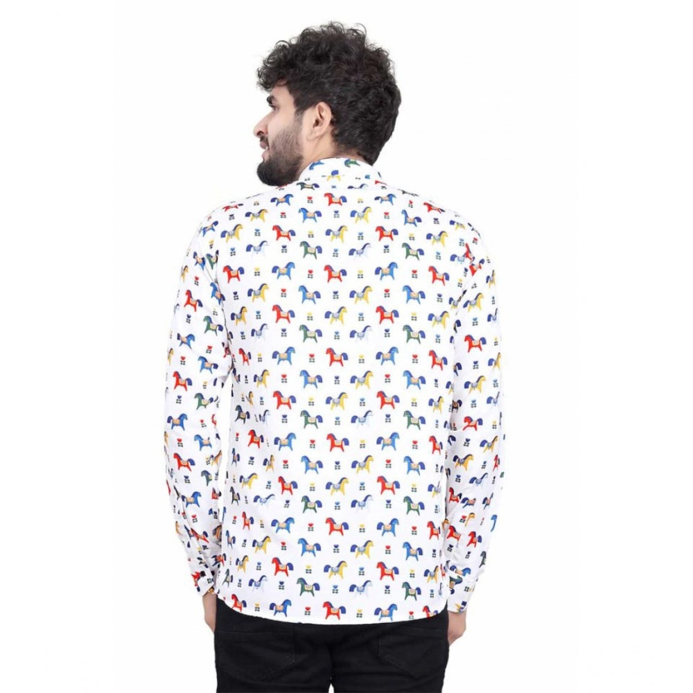 Men's Cotton Blended Printed Full Sleeve Shortkurta · _9_L