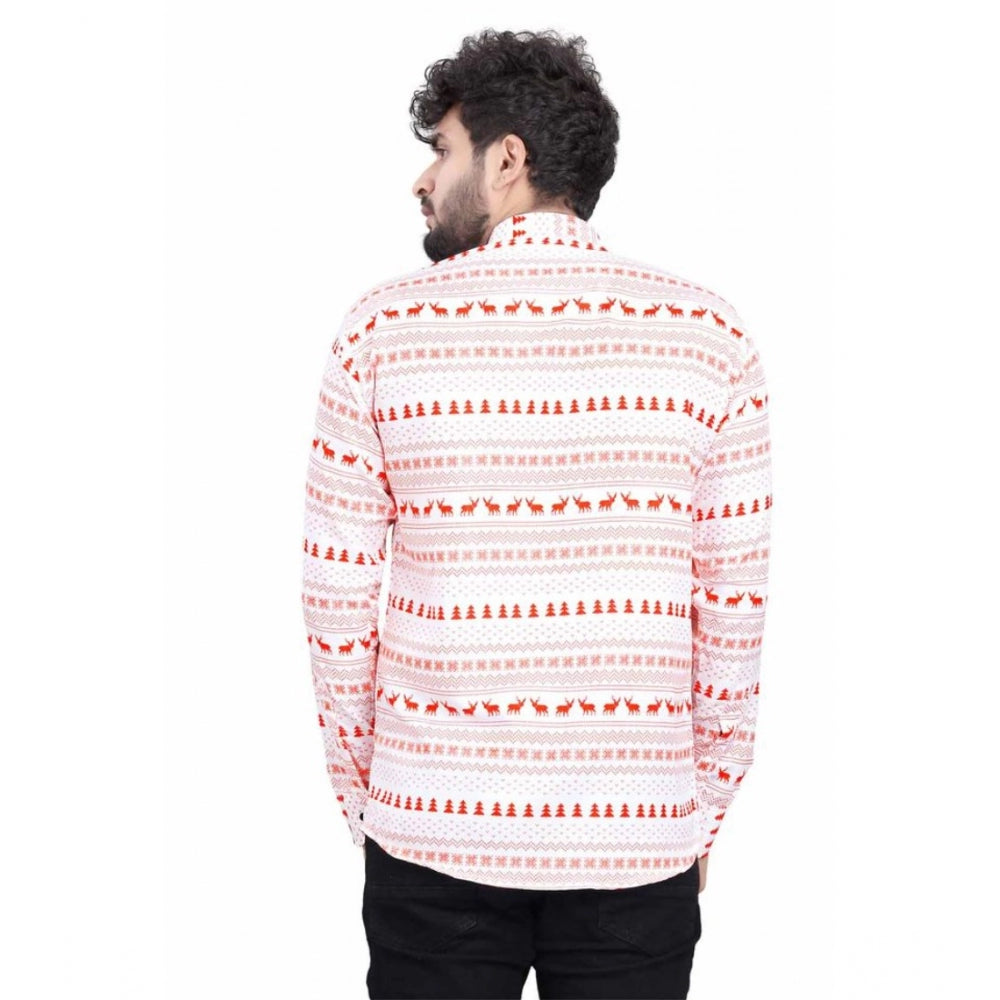 Men's Cotton Blended Printed Full Sleeve Shortkurta · 14_L