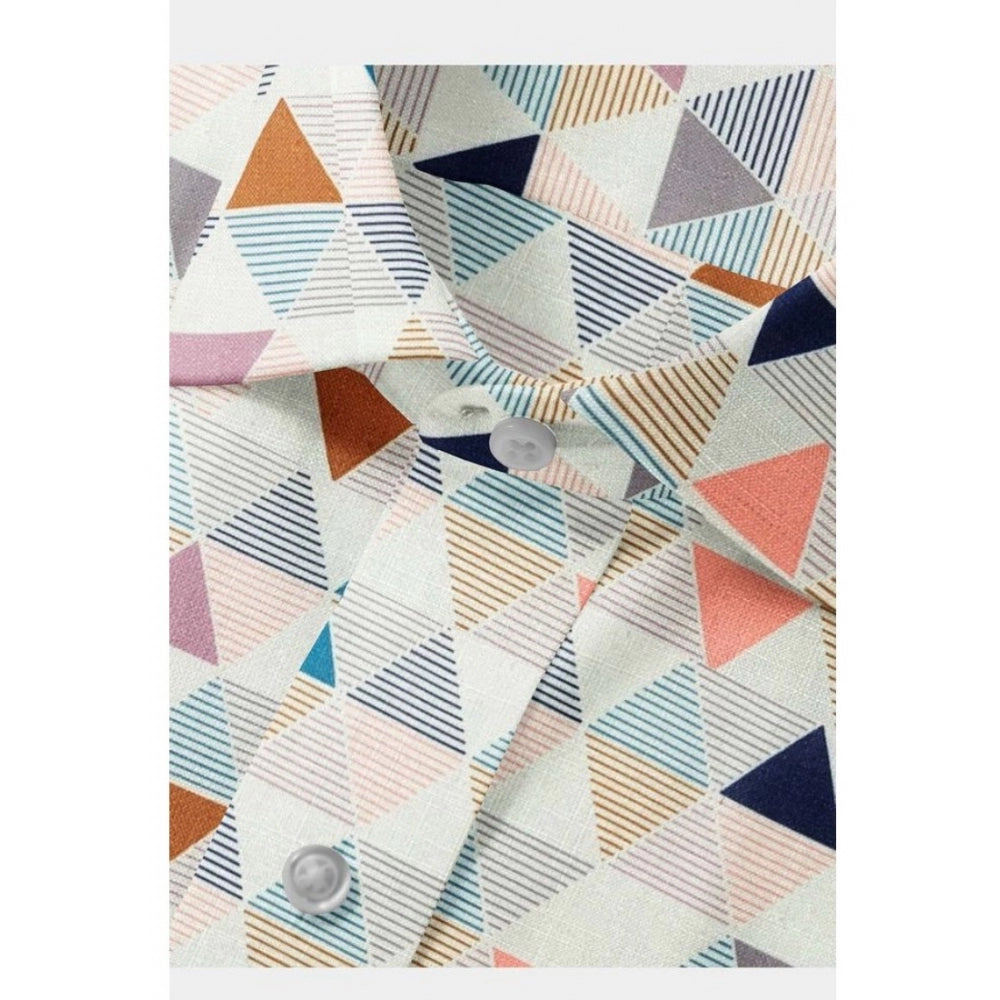 Men's Cotton Blended Printed Full Sleeve Shirt · _3_L