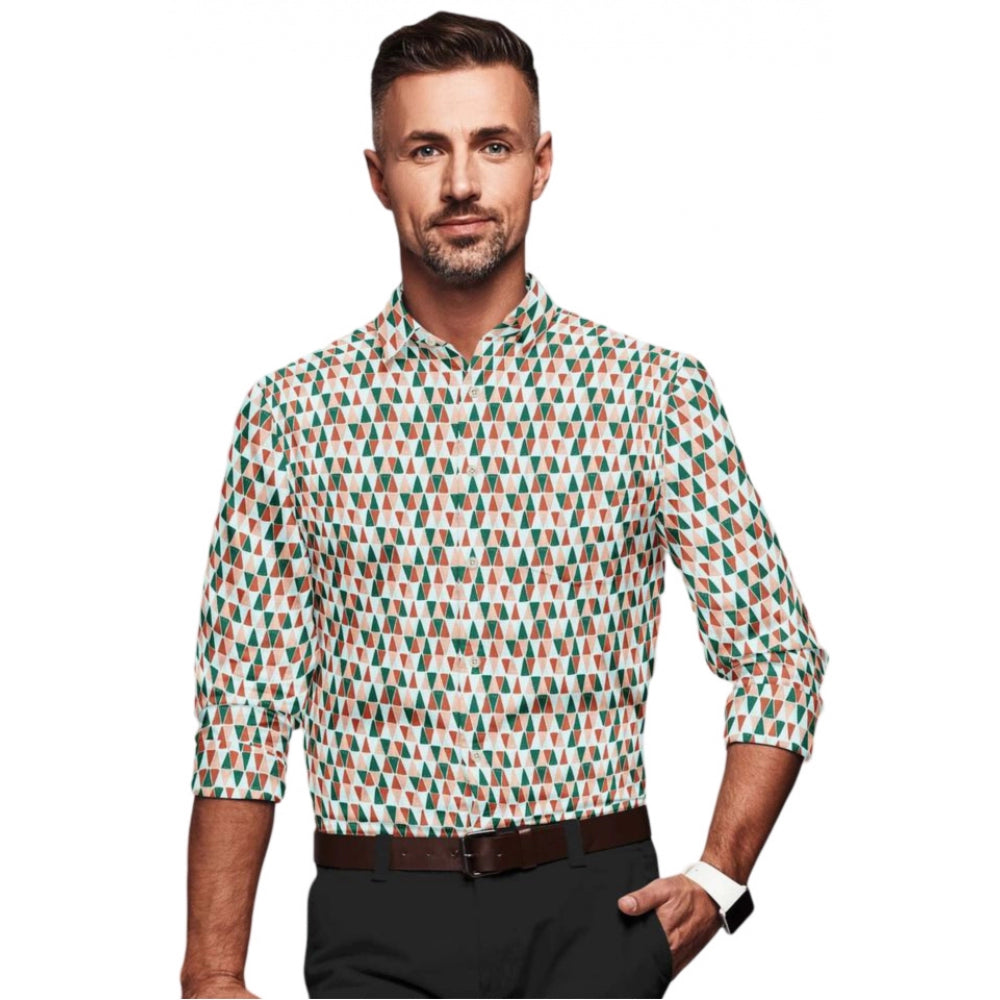 Men's Cotton Blended Printed Full Sleeve Shirt · 15_L