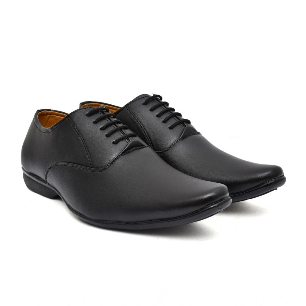 Men's Faux Leather Formal Shoes — Black · gi_6