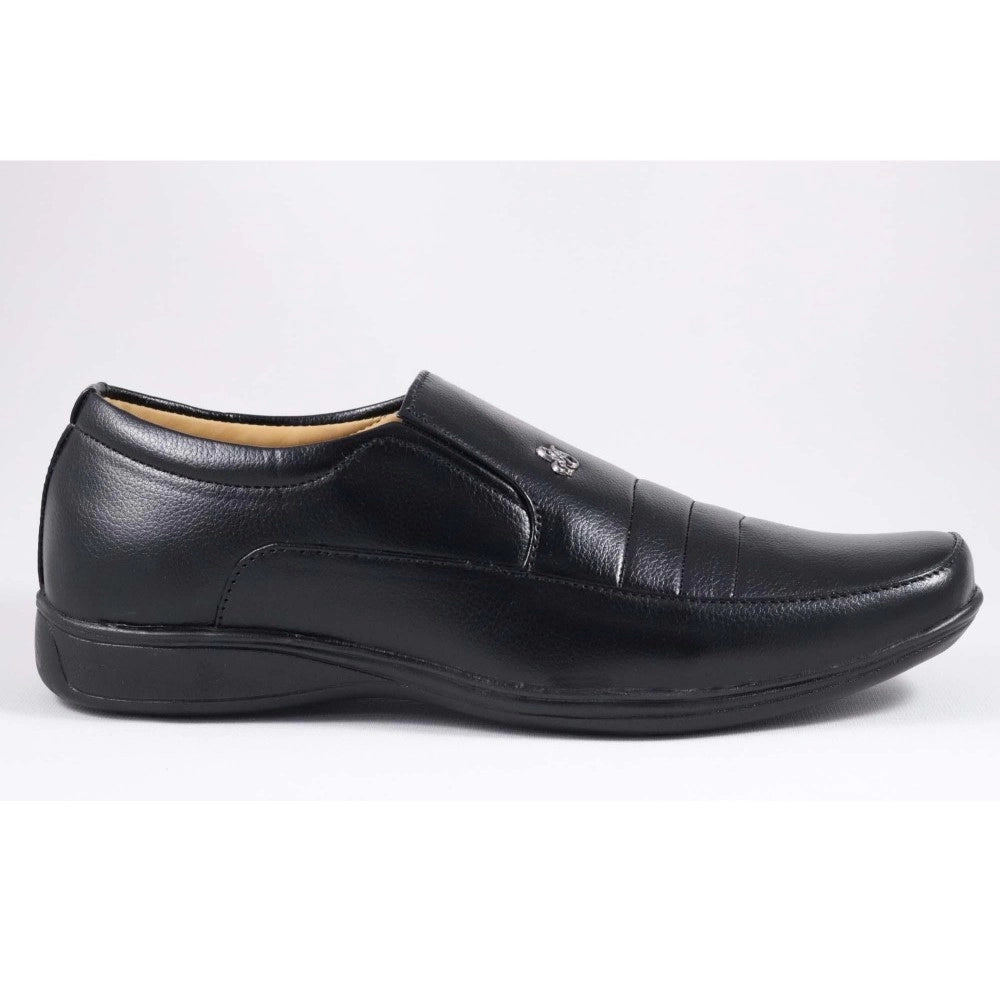 Men's Faux Leather Formal Shoes — Black · er_6