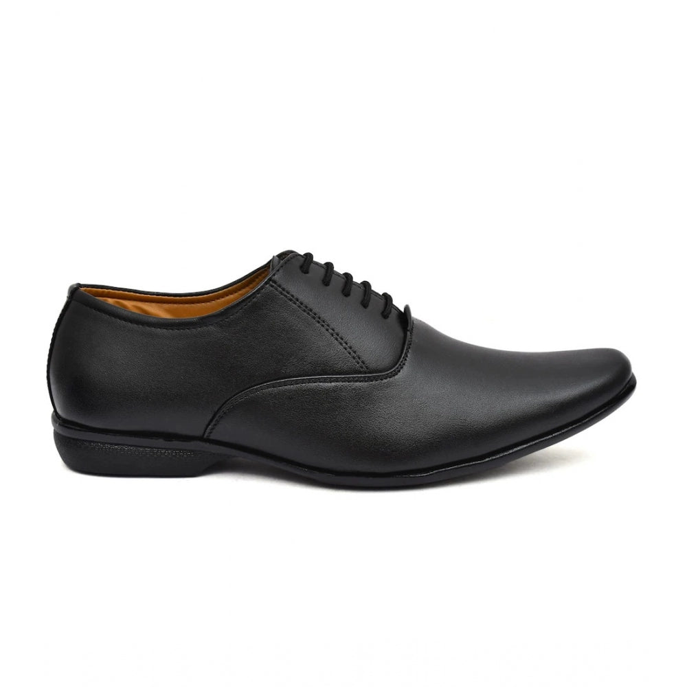 Men's Faux Leather Formal Shoes — Black · gi_6