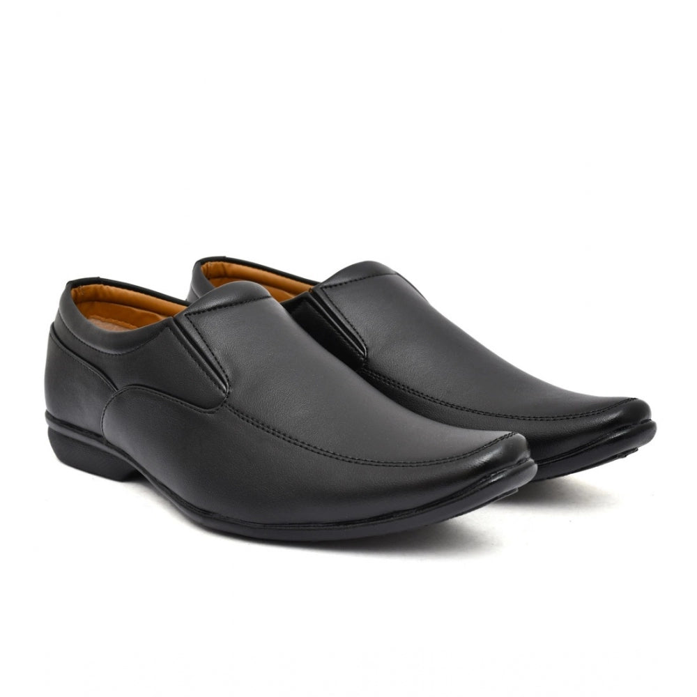 Men's Faux Leather Formal Shoes — Black · ut_6
