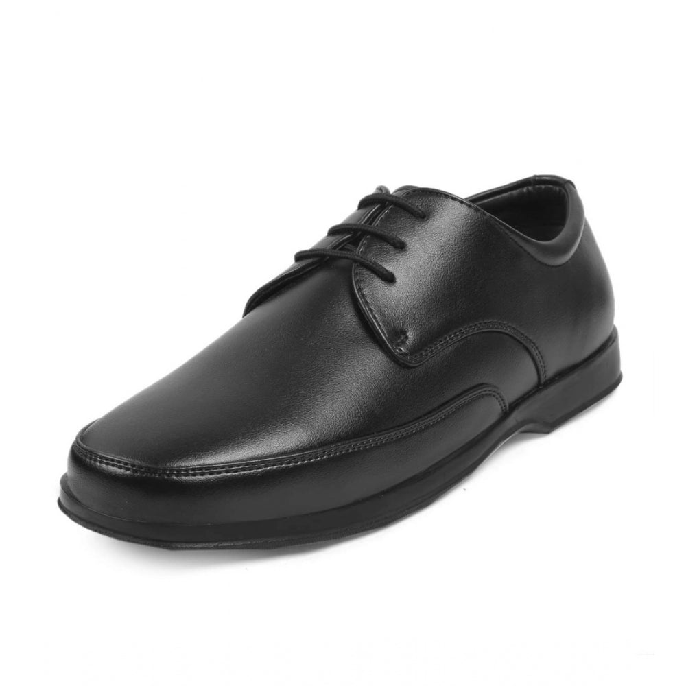 Men's Faux Leather Formal Shoes — Black · 24_6