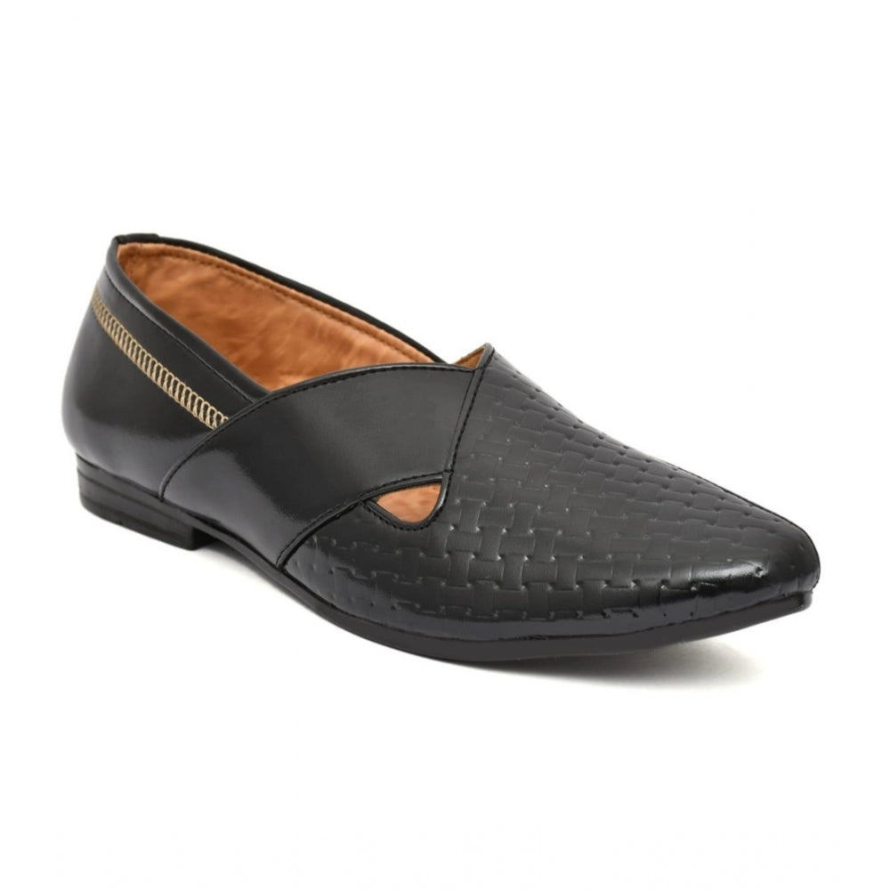 Men's Faux Leather Formal Shoes — Black · ra_6
