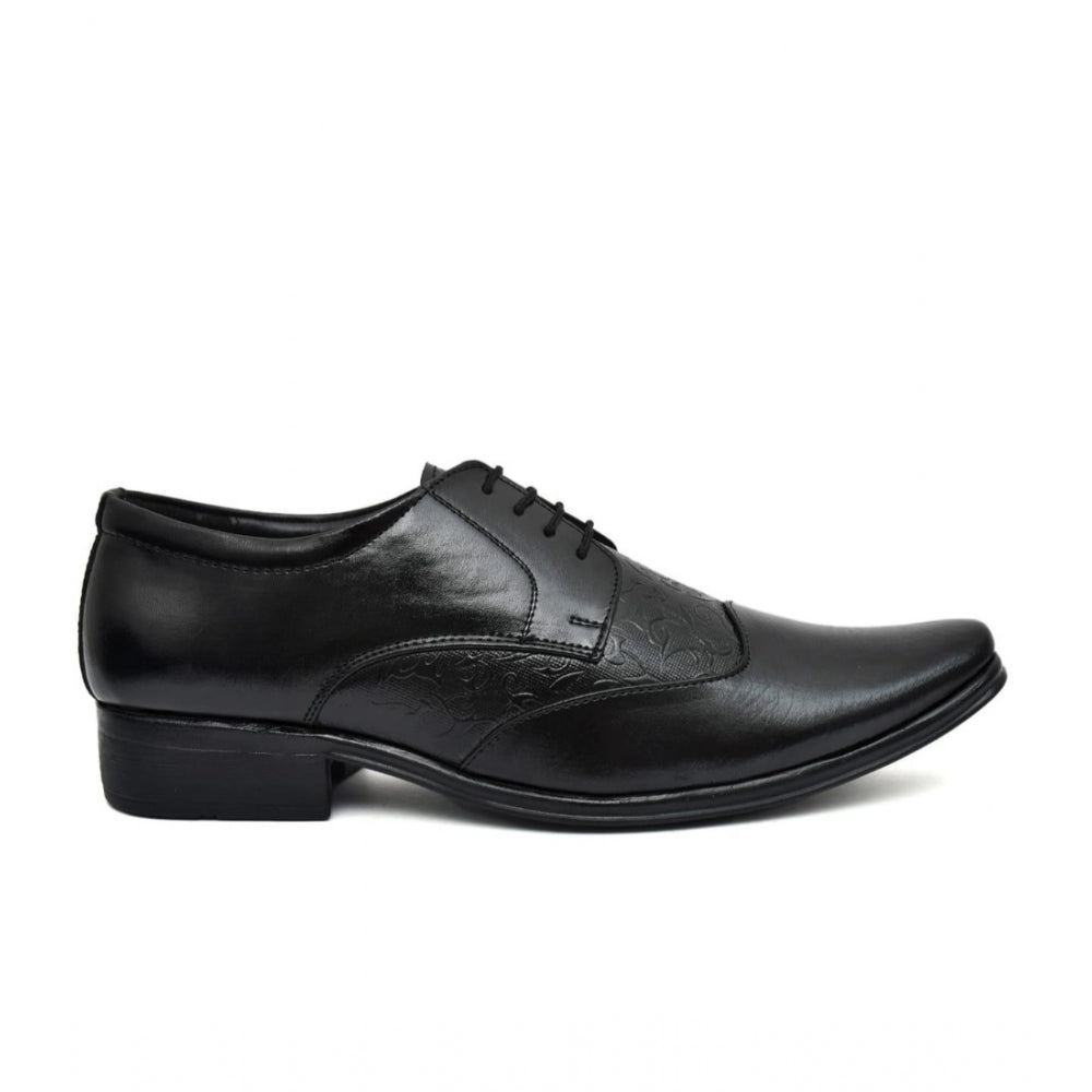 Men's Faux Leather Formal Shoes — Black · 01_6