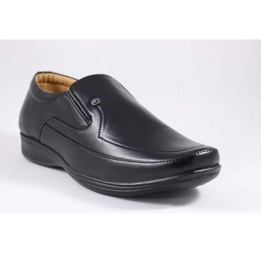 Men's Faux Leather Formal Shoes — Black · lk_6
