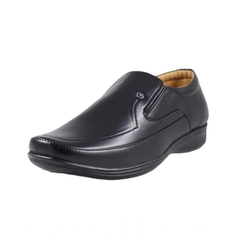Men's Faux Leather Formal Shoes — Black · lk_6