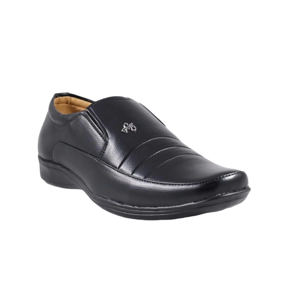 Men's Faux Leather Formal Shoes — Black · er_6