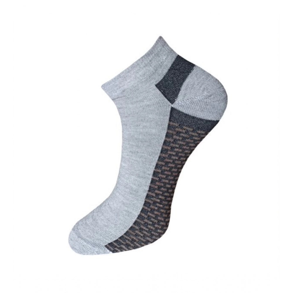 3_Pair Set Unisex Casual Cotton Solid Ankle Length Socks · 1141