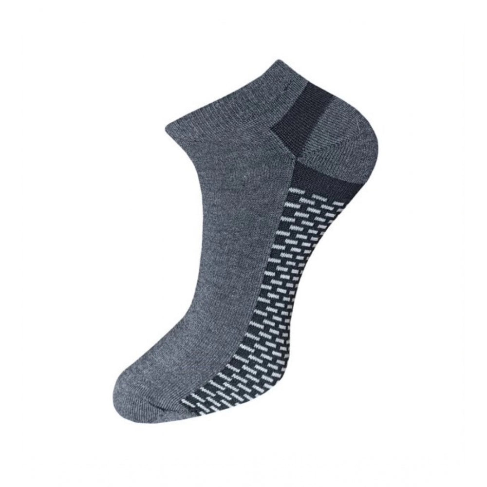 3_Pair Set Unisex Casual Cotton Solid Ankle Length Socks · 1141
