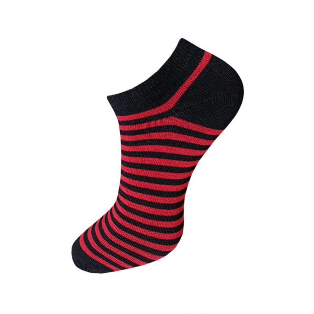 3_Pair Set Unisex Casual Cotton Striped Ankle Length Socks · 1120