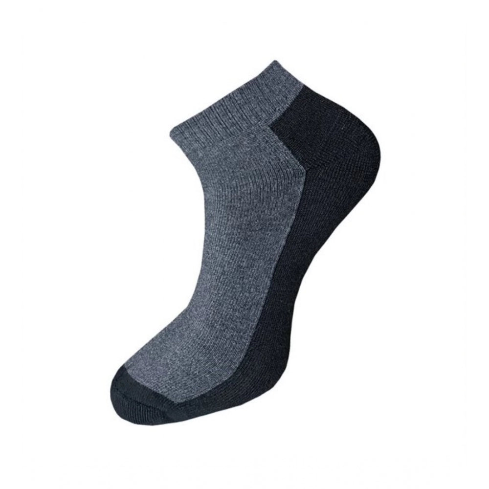 3_Pair Set Unisex Casual Cotton Solid Ankle Length Socks · 1115