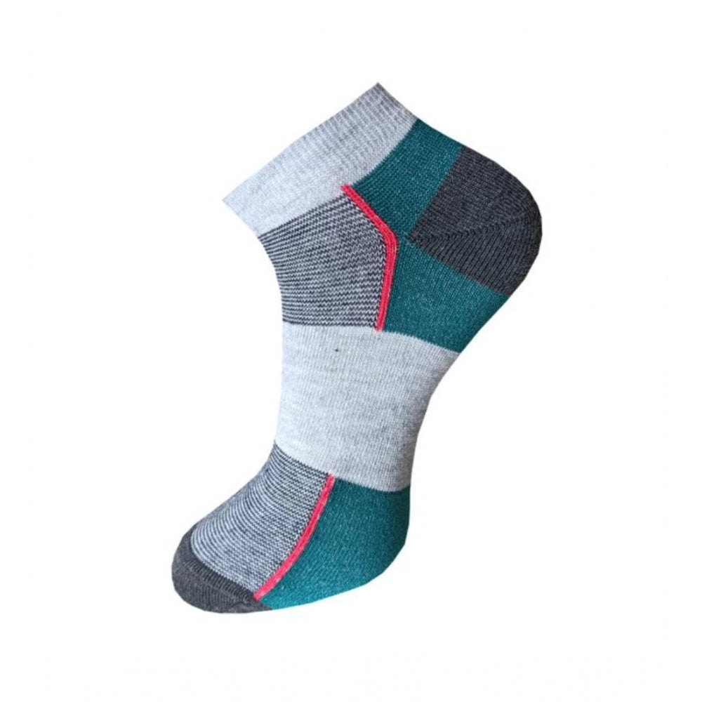 3_Pair Set Unisex Casual Cotton Striped Ankle Length Socks · 1166