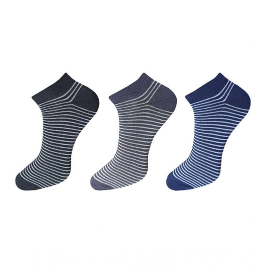 3_Pair Set Unisex Casual Cotton Striped Ankle Length Socks · 1157