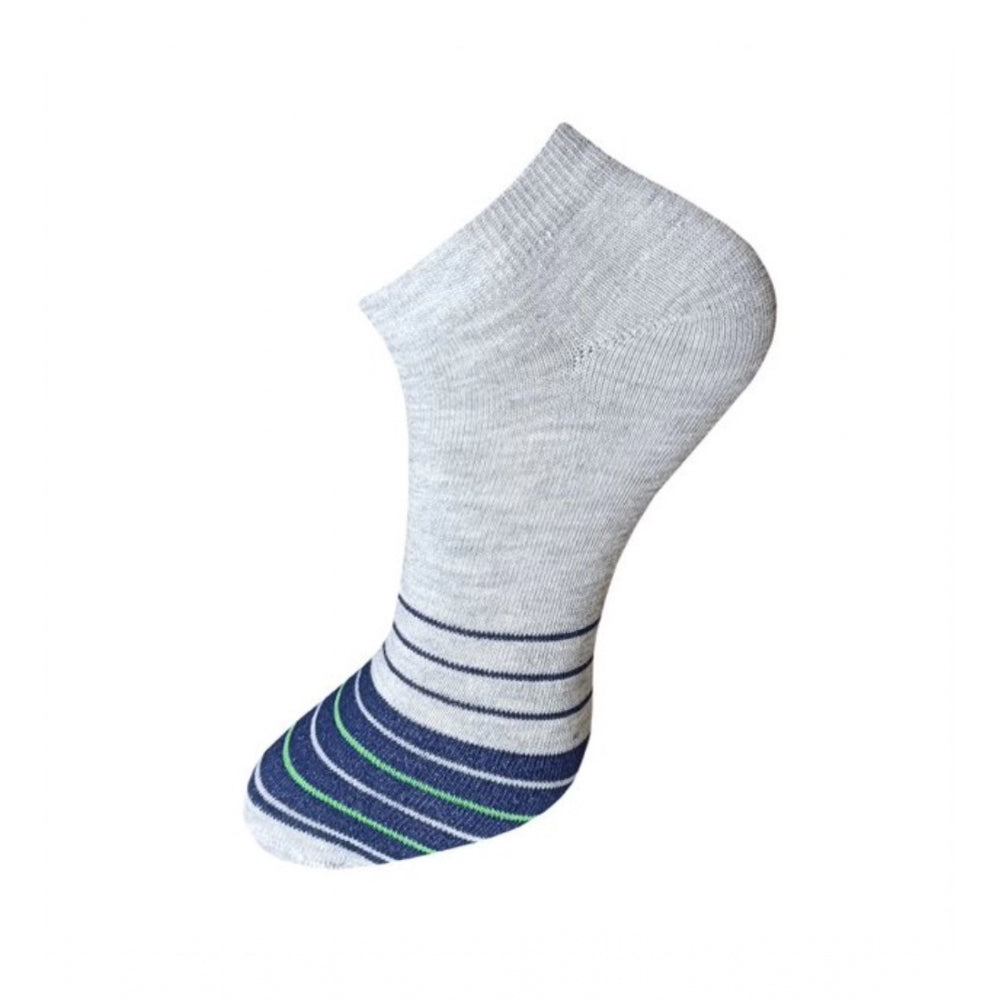 3_Pair Set Unisex Casual Cotton Striped Ankle Length Socks · 1133