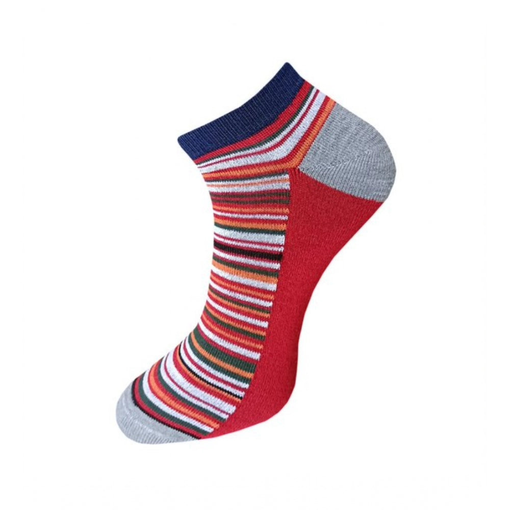 3_Pair Set Unisex Casual Cotton Striped Ankle Length Socks · 1121