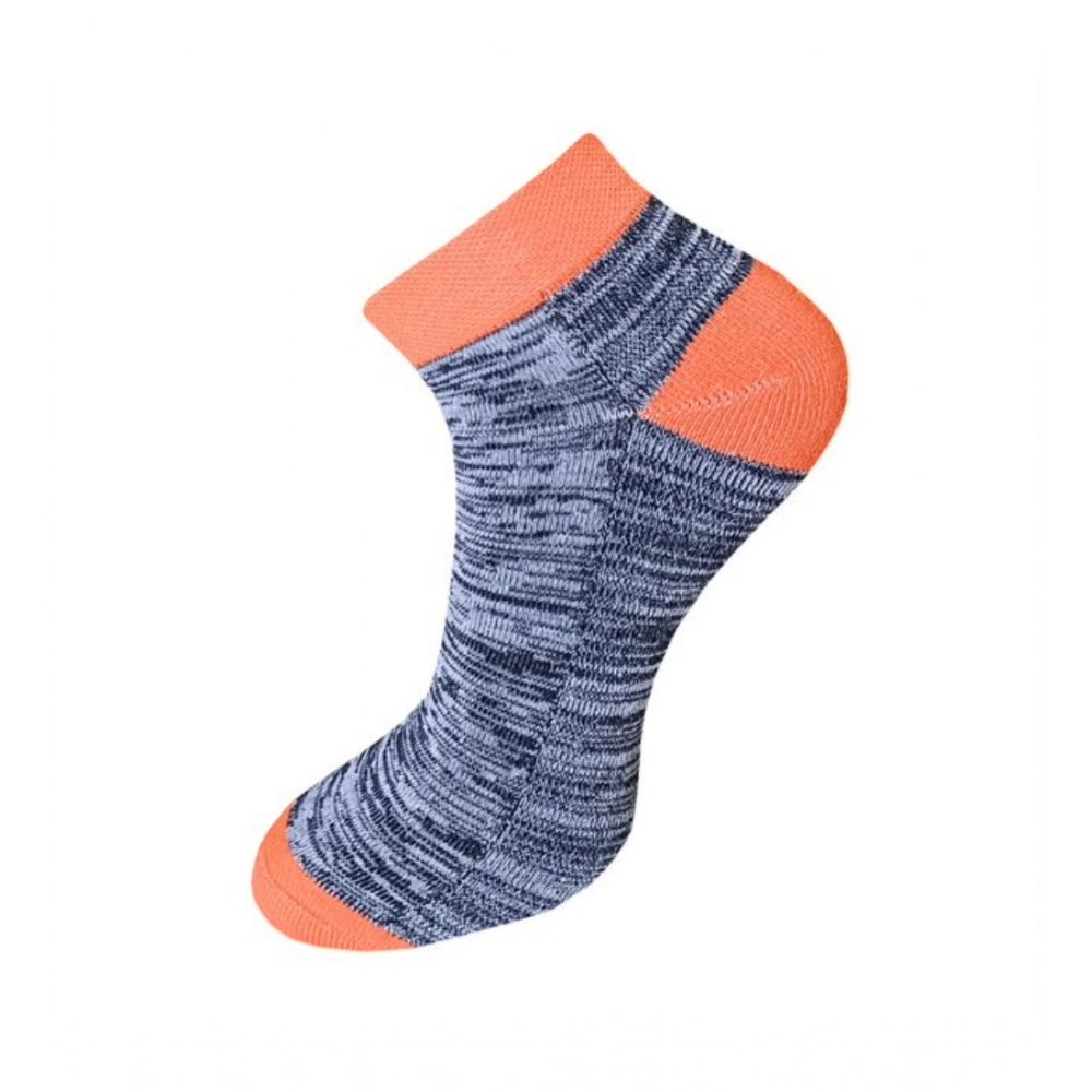 3_Pair Set Unisex Casual Cotton Ribbed Ankle Length Socks