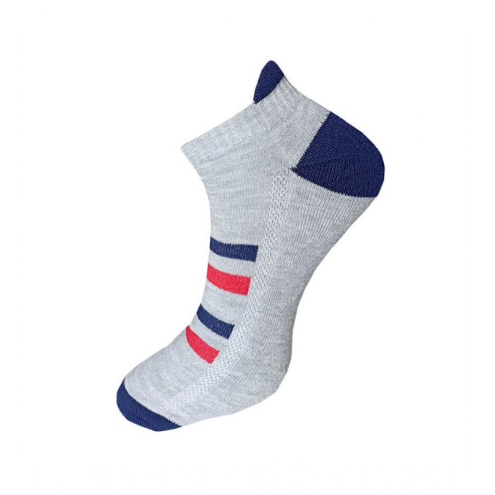 3_Pair Set Unisex Casual Cotton Printed Ankle Length Socks · 1117
