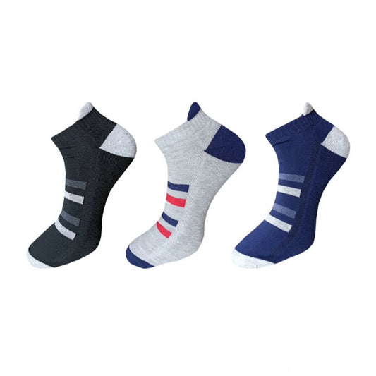 3_Pair Set Unisex Casual Cotton Printed Ankle Length Socks · 1117