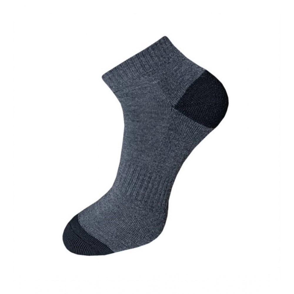 3_Pair Set Unisex Casual Cotton Solid Ankle Length Socks · 1114