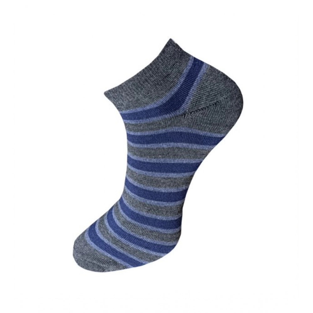 3_Pair Set Unisex Casual Cotton Striped Ankle Length Socks · 1136