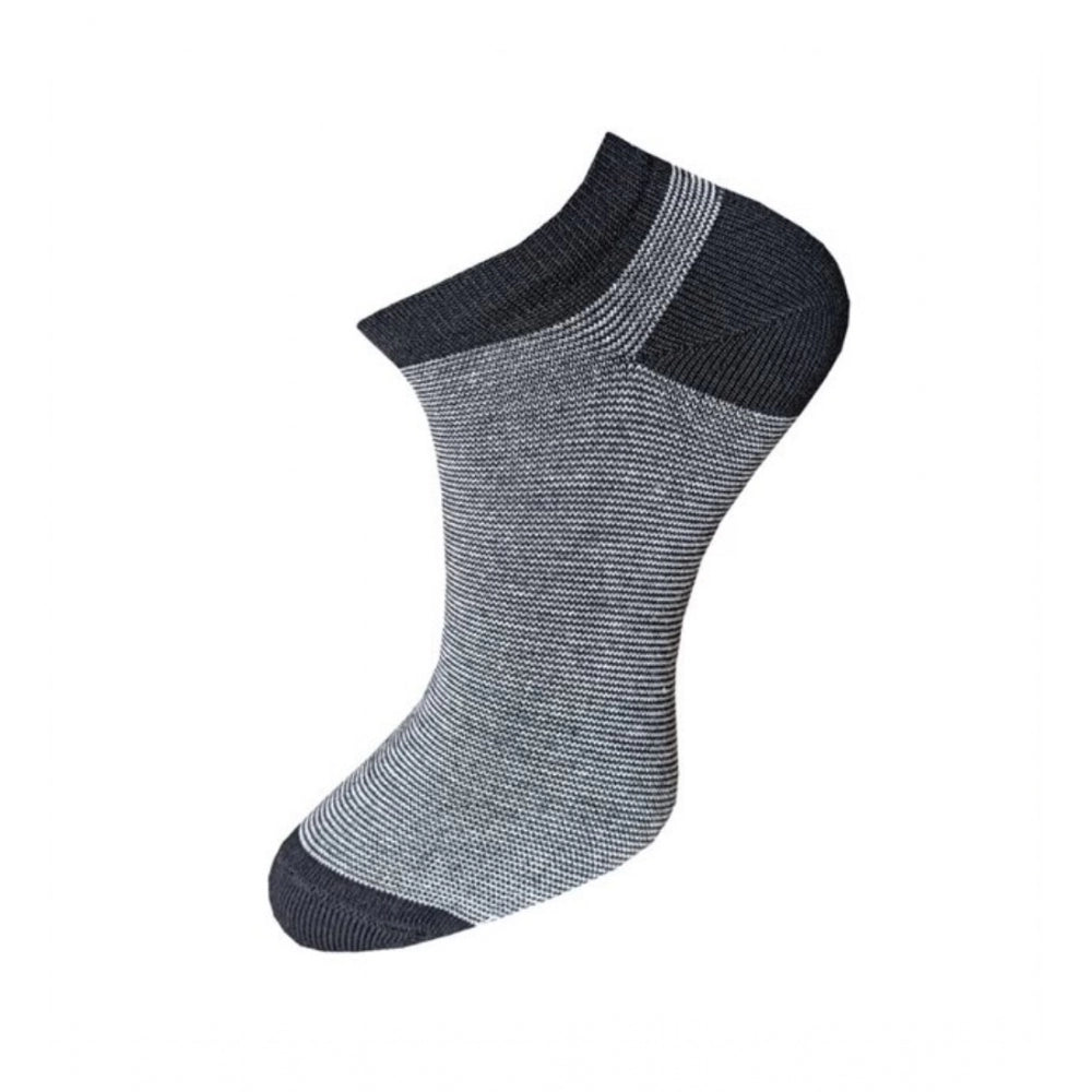 3_Pair Set Unisex Casual Cotton Striped Ankle Length Socks · 1130
